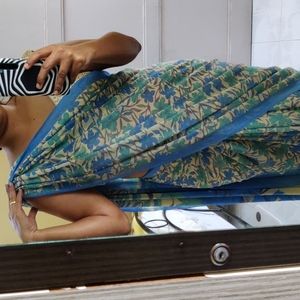 Floral Georgette saree